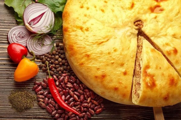 Кадурджин – Осетинский пирог с начинкой из фасоли